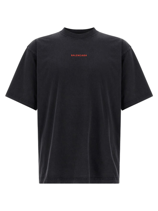 Logo Embroidery T-Shirt Black