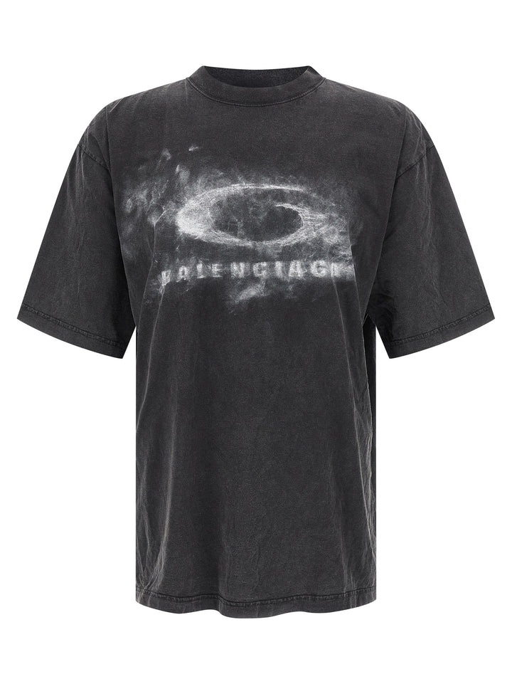 Balenciaga Washed Crayon Loop T-shirt - White/Black | b7b0fb1cc3f5ce3c08f0d57063dbc5bc65cbdc29