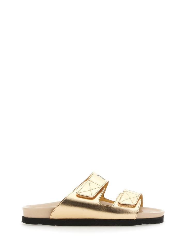 Palm Angels Sandals - Gold | Wanan Luxury