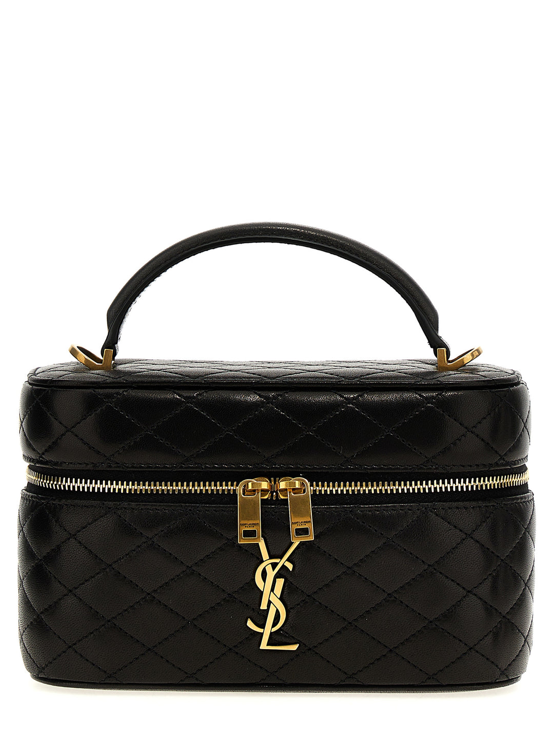Saint Laurent Gaby Vanity Hand Bags - Black | 3d54174a1ca355c76d08e09b9be5abf79631e849