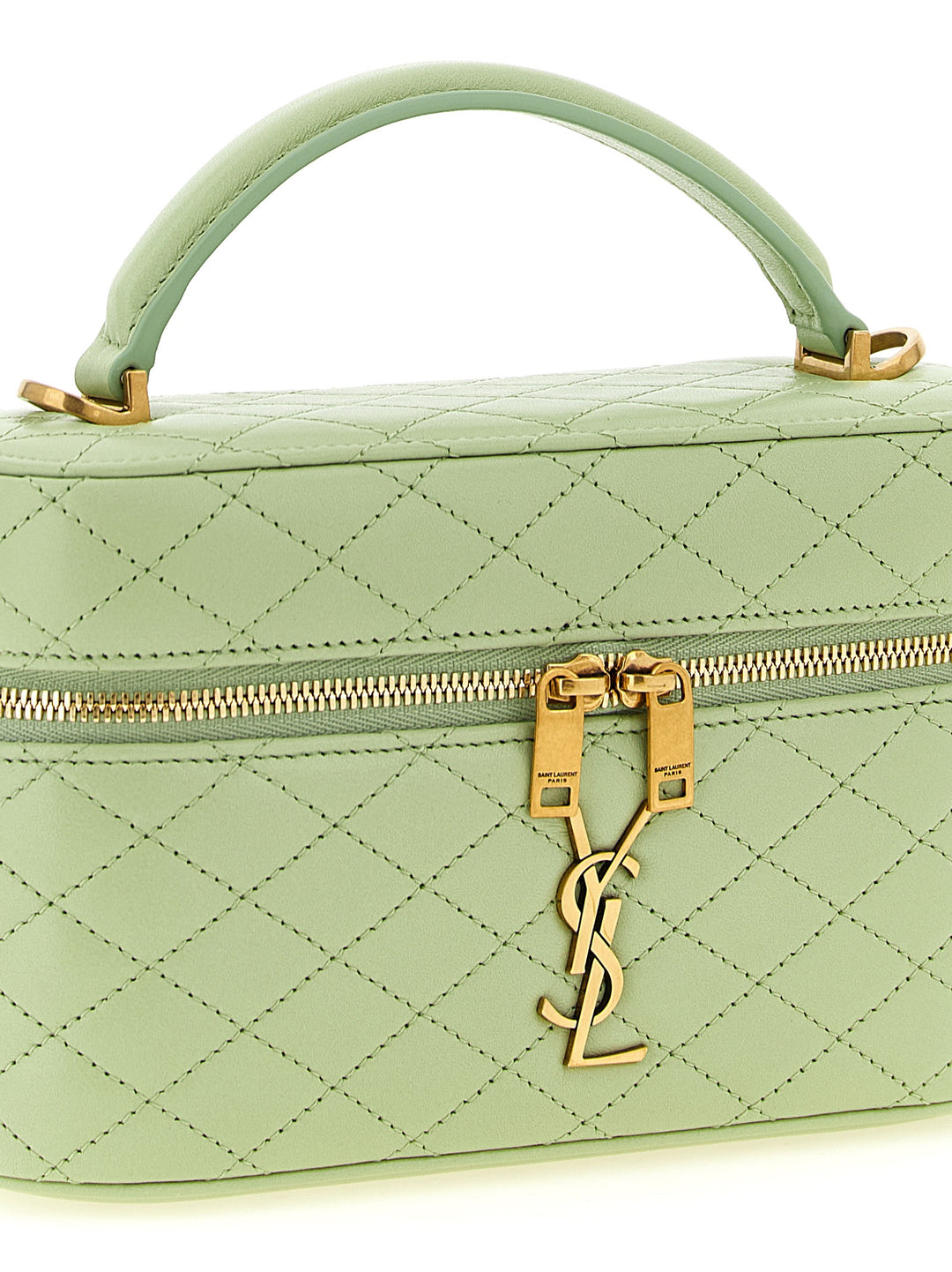 Saint Laurent Gaby Vanity Hand Bags - Green | 7910212e51f9a0b92fcf7087d39969e920409870