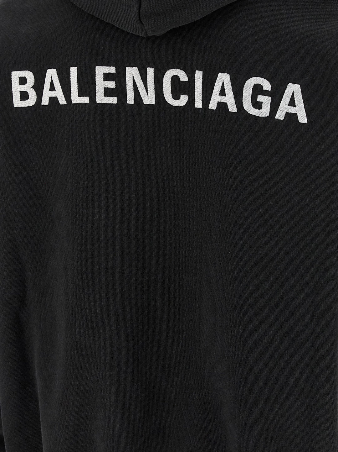 Balenciaga Logo Embroidery Hoodie Sweatshirt - White/Black | 3656fc985d3692c39e12b29bbd80e7fd27799234