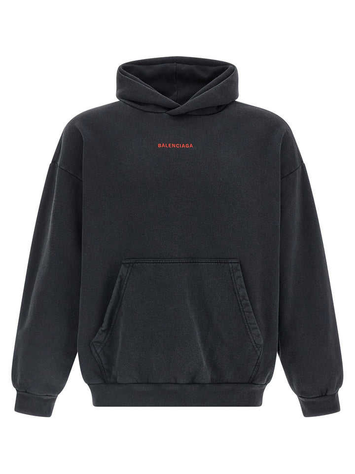 Balenciaga Balenciaga Back Sweatshirt - Black | 14f35a26182238ce554c4a281e41e7228ab46520