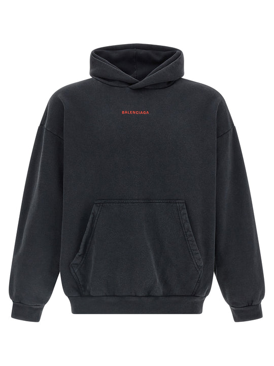 Balenciaga Back Sweatshirt Black
