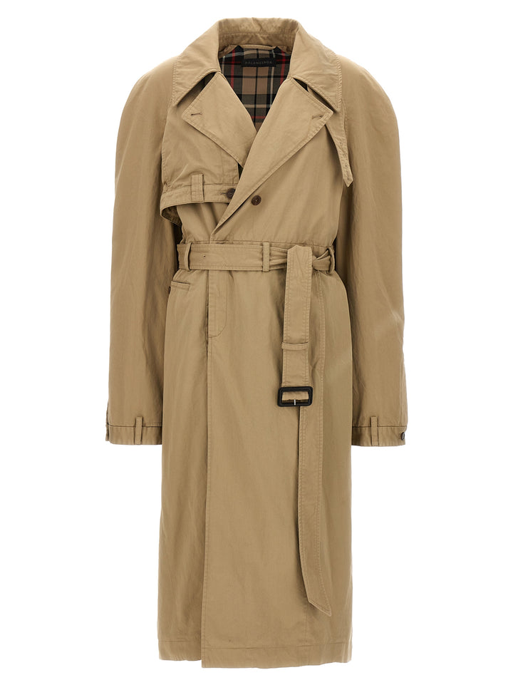 Balenciaga Deconstructed Coats and Trench Coats - Beige | 6a9451b9500842add7e62eb133bf84abc1ae5e1b