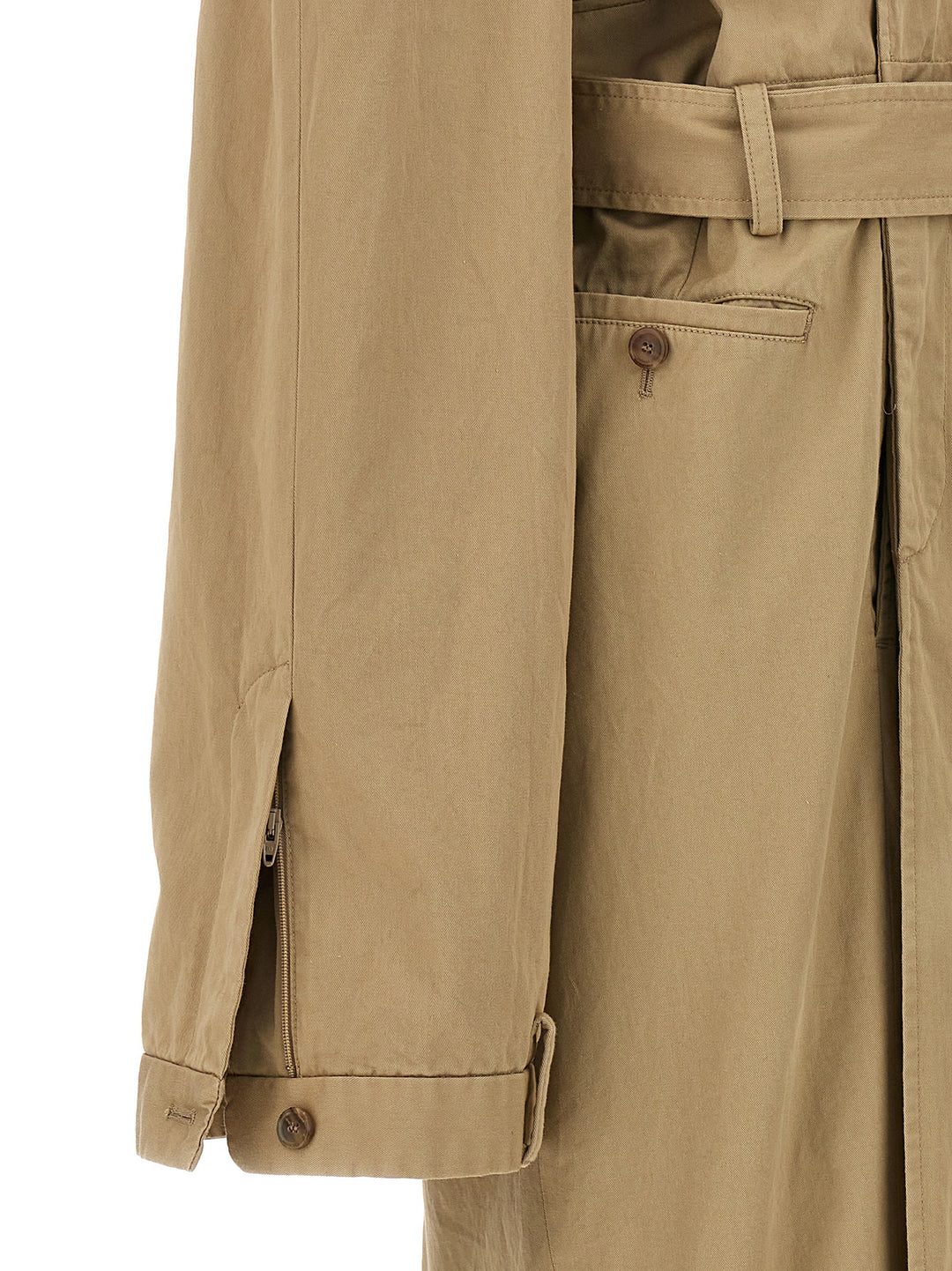 Balenciaga Deconstructed Coats and Trench Coats - Beige | 3e0b2ce62cdc60eb749ee111ba7f29dd69d63def