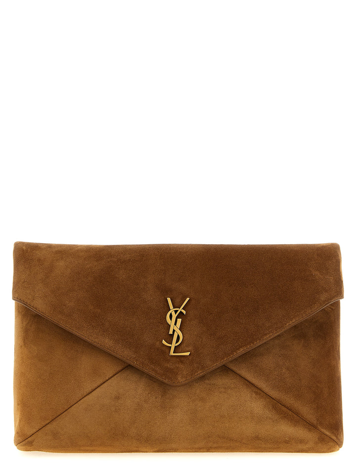 Saint Laurent Envelope Clutch - Brown | 43b557b27b0869ef4aca095b5e4fb904b01b2117