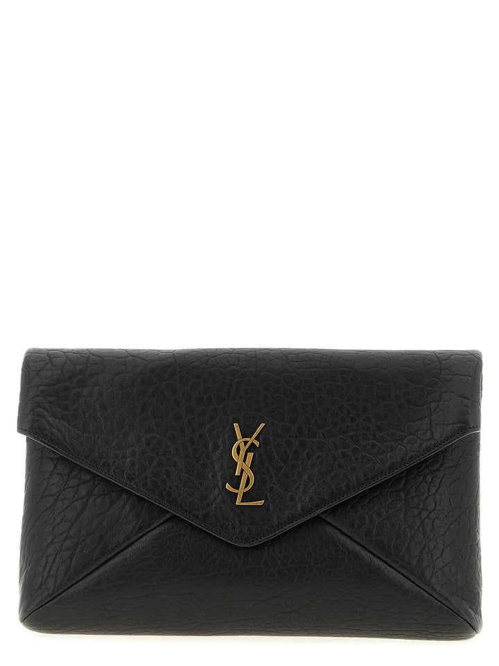 Saint Laurent Envelope Clutch - Black | b9461809075b53c0480090e87ddf2cc3f34ce1c8