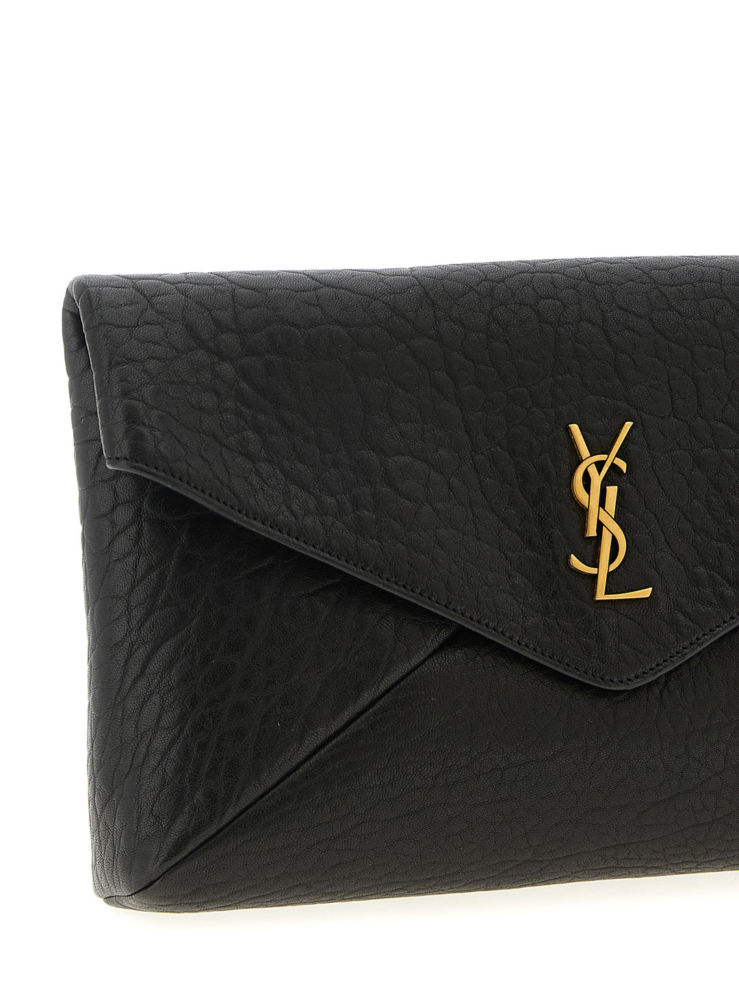 Saint Laurent Envelope Clutch - Black | c70d0db3459f4ebc96dc03470807ad7f1a03e652