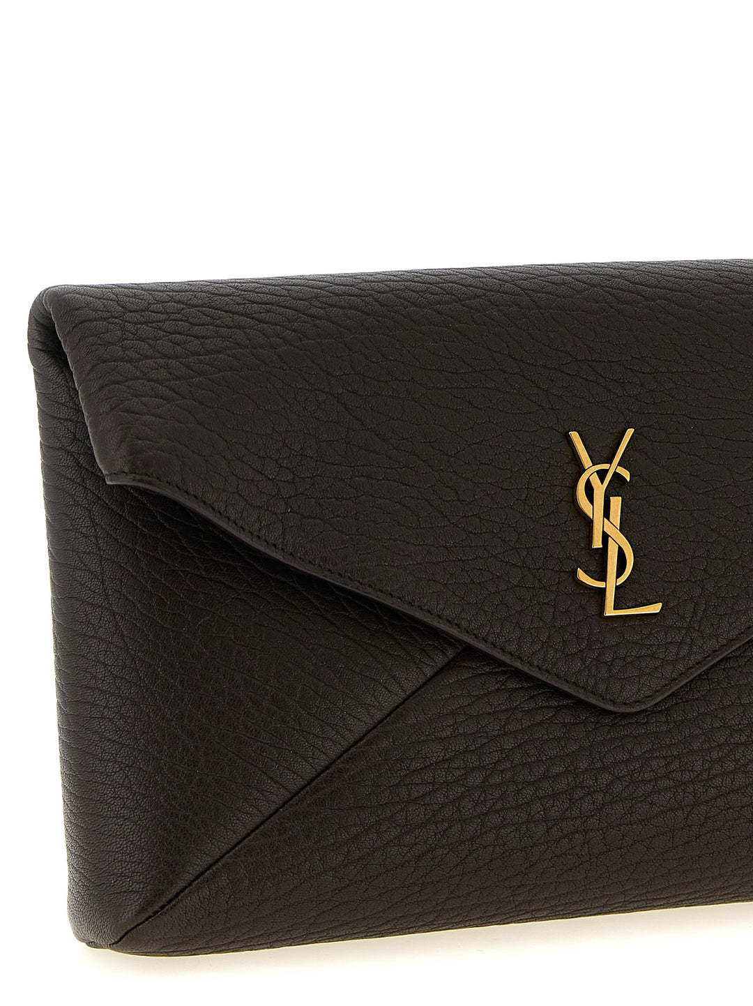 Saint Laurent Envelope Clutch - Brown | cb8a399e6c94bb9277576edc97b274d4263ecbc9