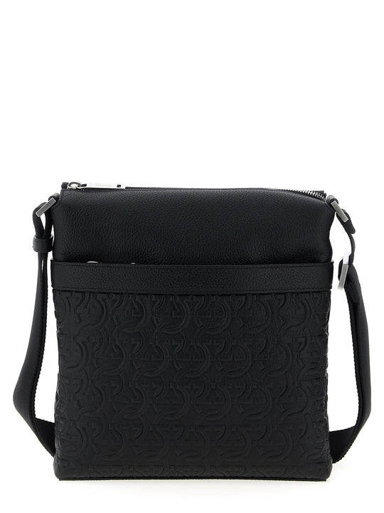 Gancini Crossbody Bags Black