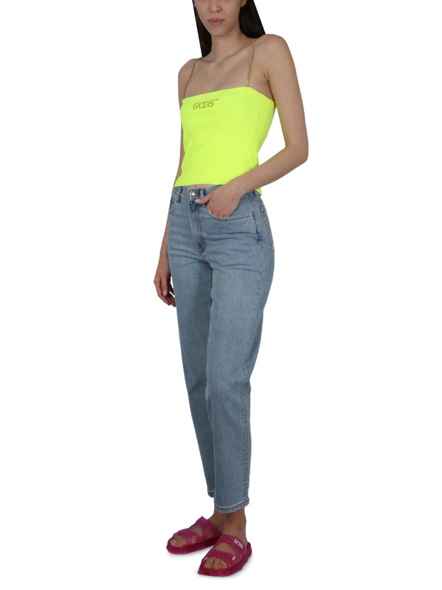 GCDS Tops - Yellow | Wanan Luxury