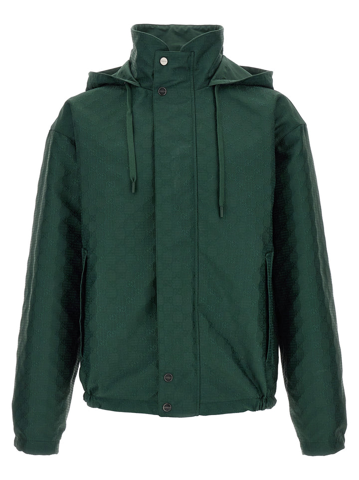 Gucci Reversible Ripstop Cotton Jacket Puffer Jackets - Green | 54c80bb3e24f19f8bc9852178d2fba5701b96480