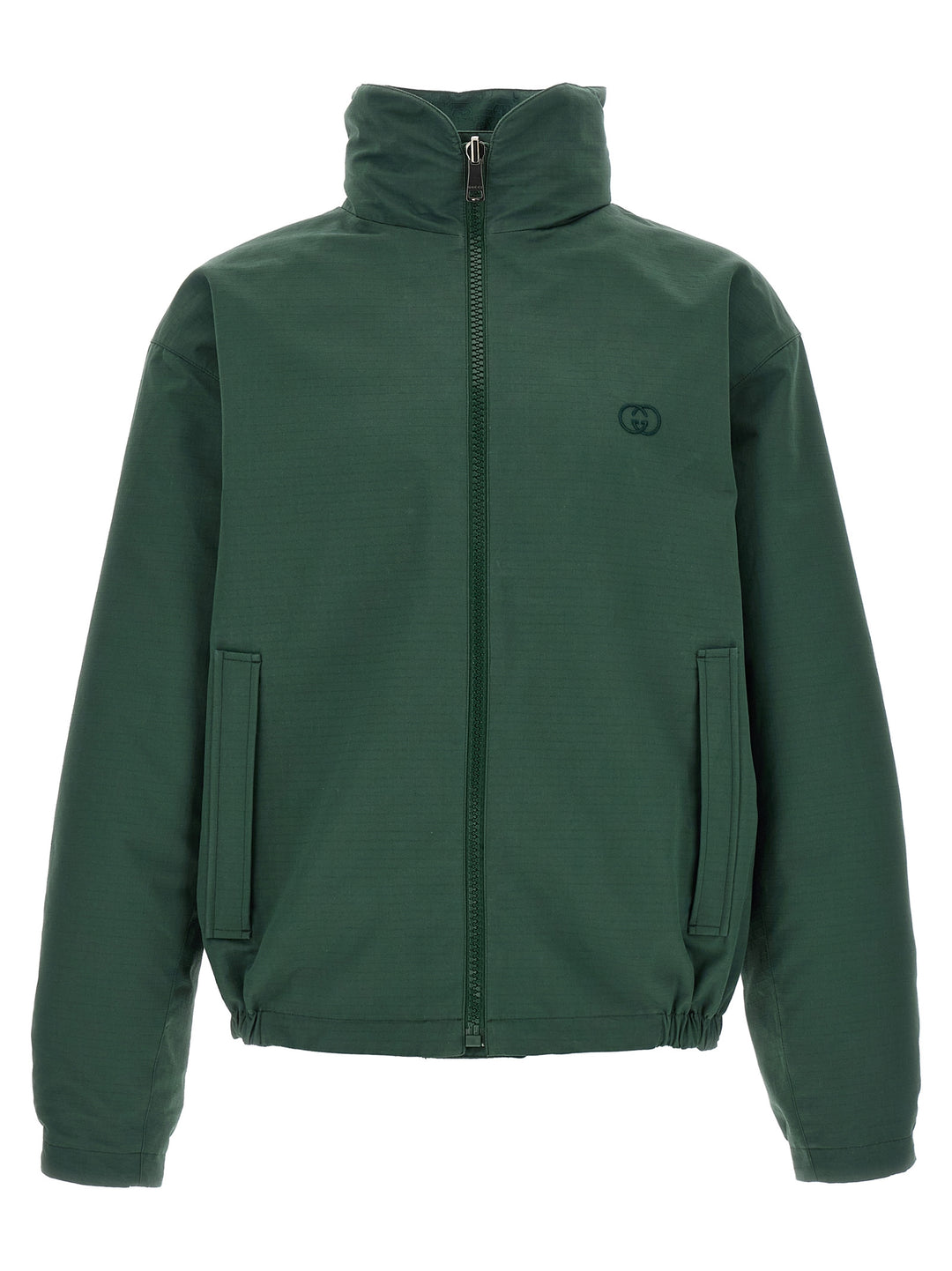 Gucci Reversible Ripstop Cotton Jacket Puffer Jackets - Green | d51dcea3a03f41dee54bf07034e15a9b76f114b7