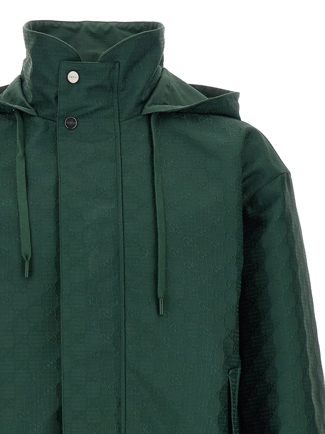 Gucci Reversible Ripstop Cotton Jacket Puffer Jackets - Green | ea99f2cc7443faf2ce16e9fd970896647add321c