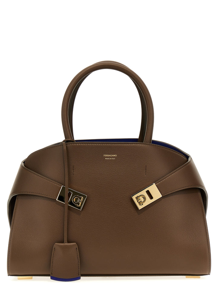Ferragamo Hug (S) Hand Bags - Brown | 039f0459df070f01c5c55d9439cc92baed3fb890