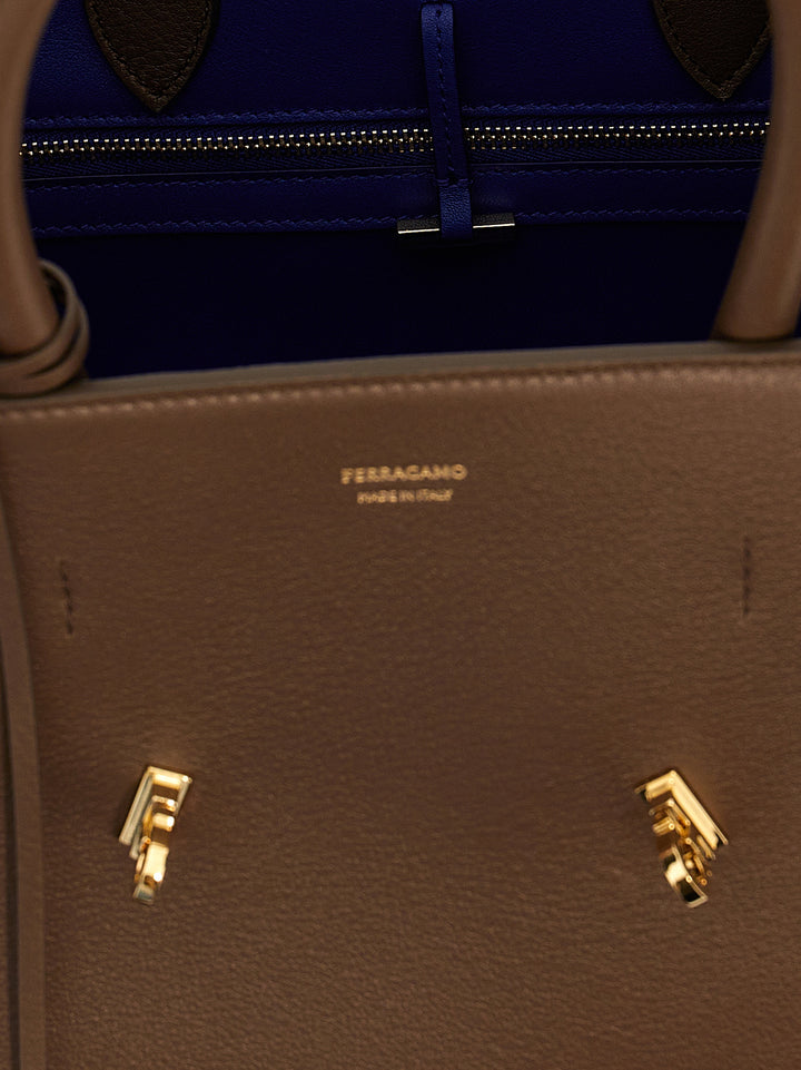 Ferragamo Hug (S) Hand Bags - Brown | f27727558e58bccb1c680b3e2ddab835b36c2027