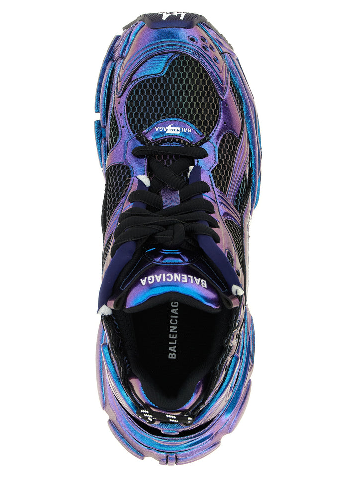 Balenciaga Runner Iridescent Sneakers - Blue | 0d54b61c5150c7583f3fd743228ab94140fd0827