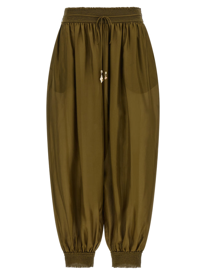Zimmermann Mahon Pants - Green | d0348dad2c55ece869bb3c46132873a5c7da63eb