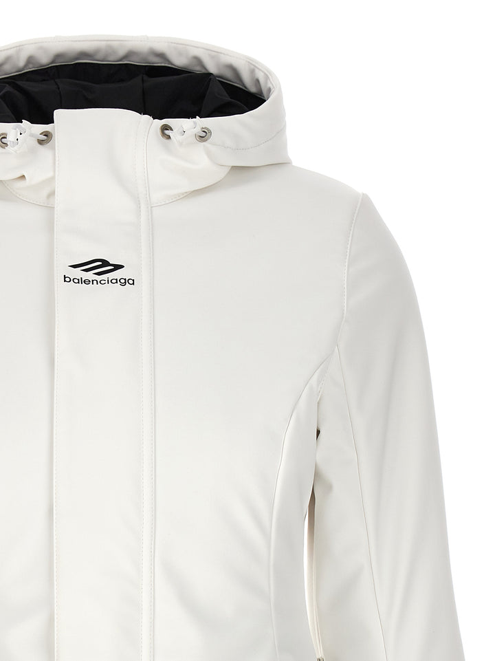 Balenciaga Ski Hourglass 3b Sports Icon Puffer Jackets - White | 7a4e3669646f6543d8494bf046e3c70246439202