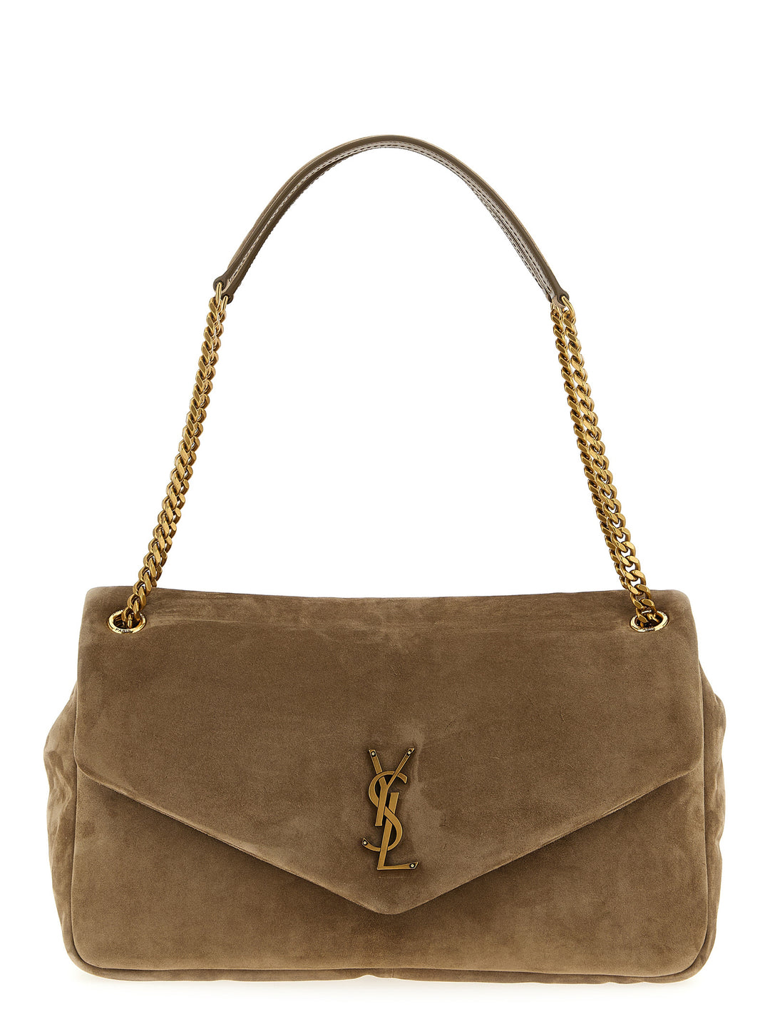 Saint Laurent Calypso Shoulder Bags - Beige | 6c1c61c9659d36d0058c7b69ecda92546a4729e9