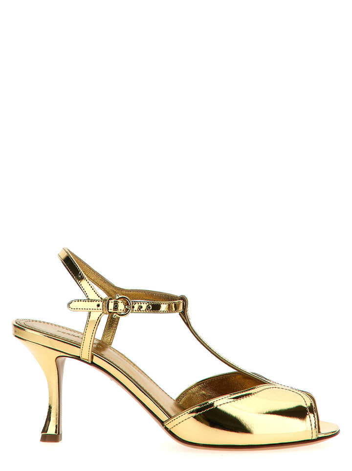 Ferragamo Ely Sandals - Gold | 20796e66fc4637ce7ceeeb449f4d71db0fe35e94