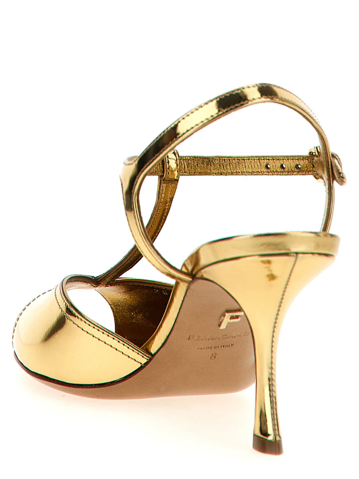 Ferragamo Ely Sandals - Gold | ebd425082673acdf13d8ac688ce2128498045858