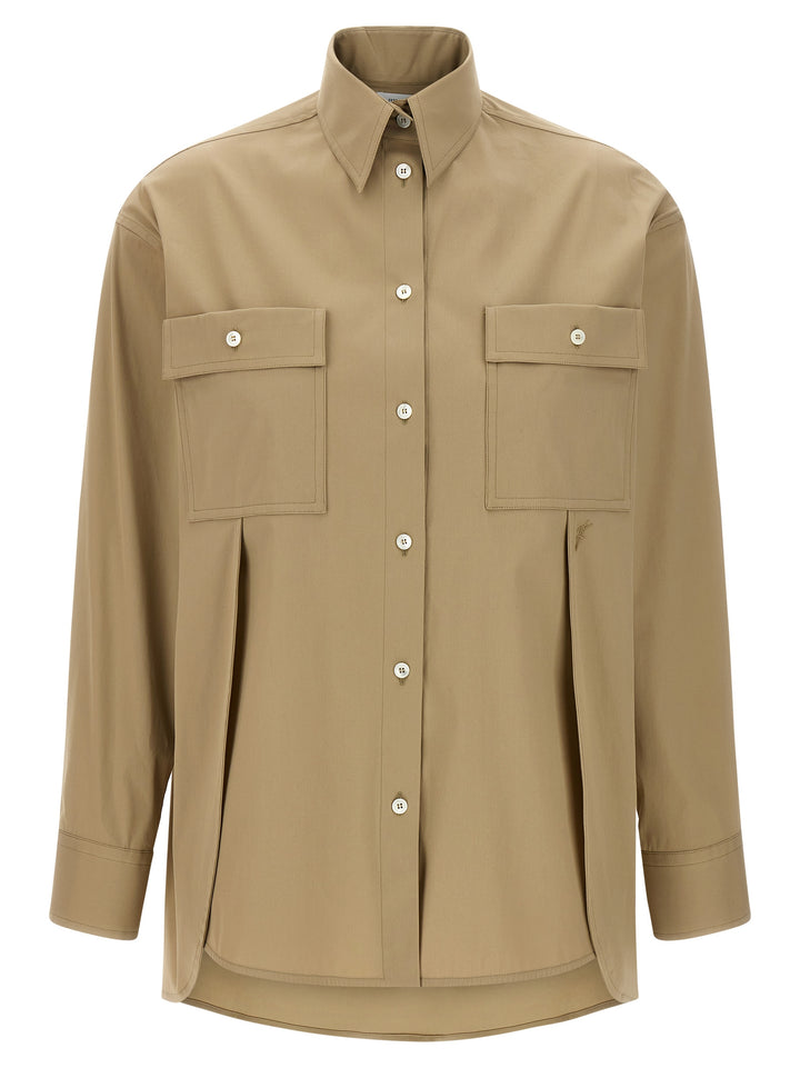 Ferragamo Pannelli Shirt Shirt and Blouse - Beige | 21eab379166df2a6199b48748c518473e28a7cff