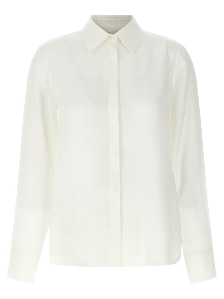 Ferragamo Monogram Shirt Shirt and Blouse - White | 49603b153032ae4fc570cbea7144ee417d992c75