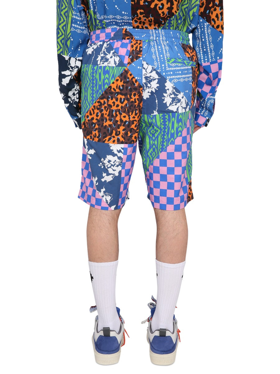 Marcelo Burlon Shorts - Blue | Wanan Luxury