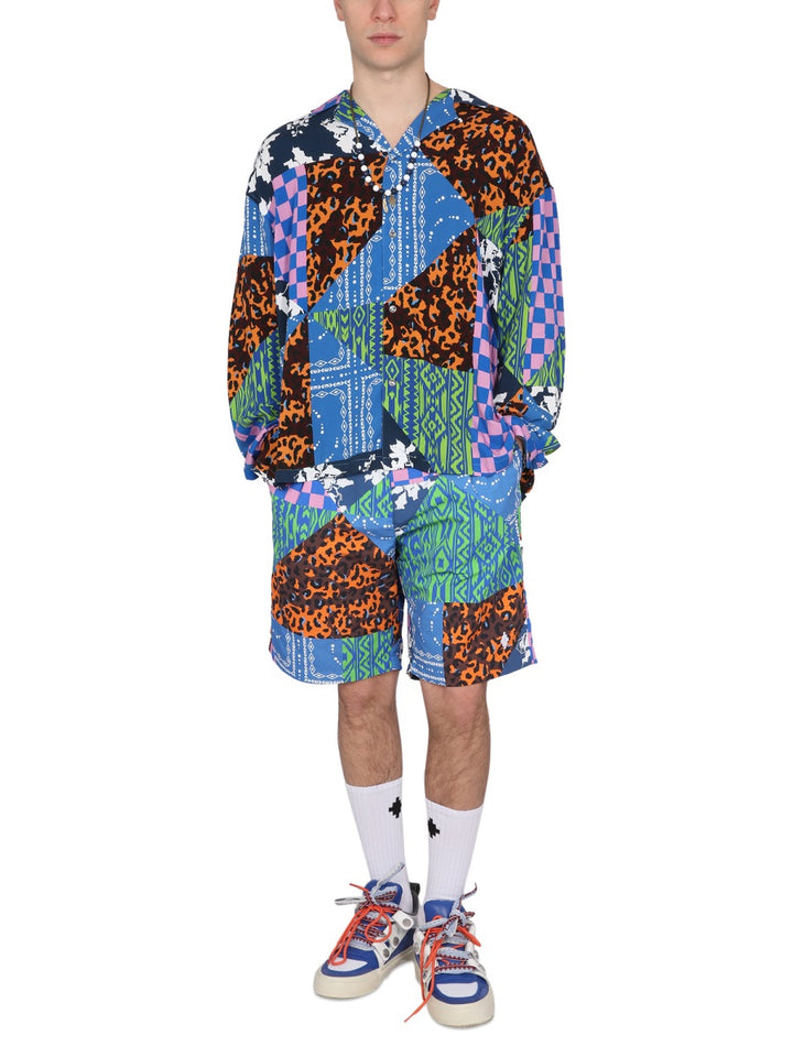 Marcelo Burlon Shorts - Blue | Wanan Luxury