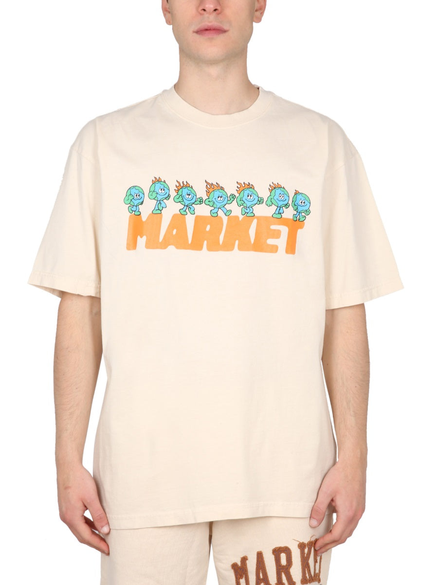 Market T shirts - Beige | Wanan Luxury