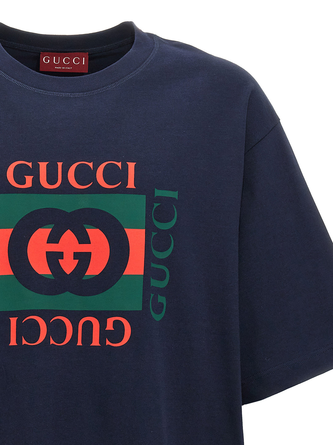Gucci Logo Print T-shirt - Blue | d17d96a4eb3130c5e6d924c32802af642e2c8b43