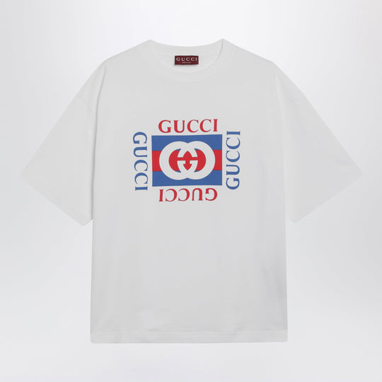 White T-Shirt With Logo Print