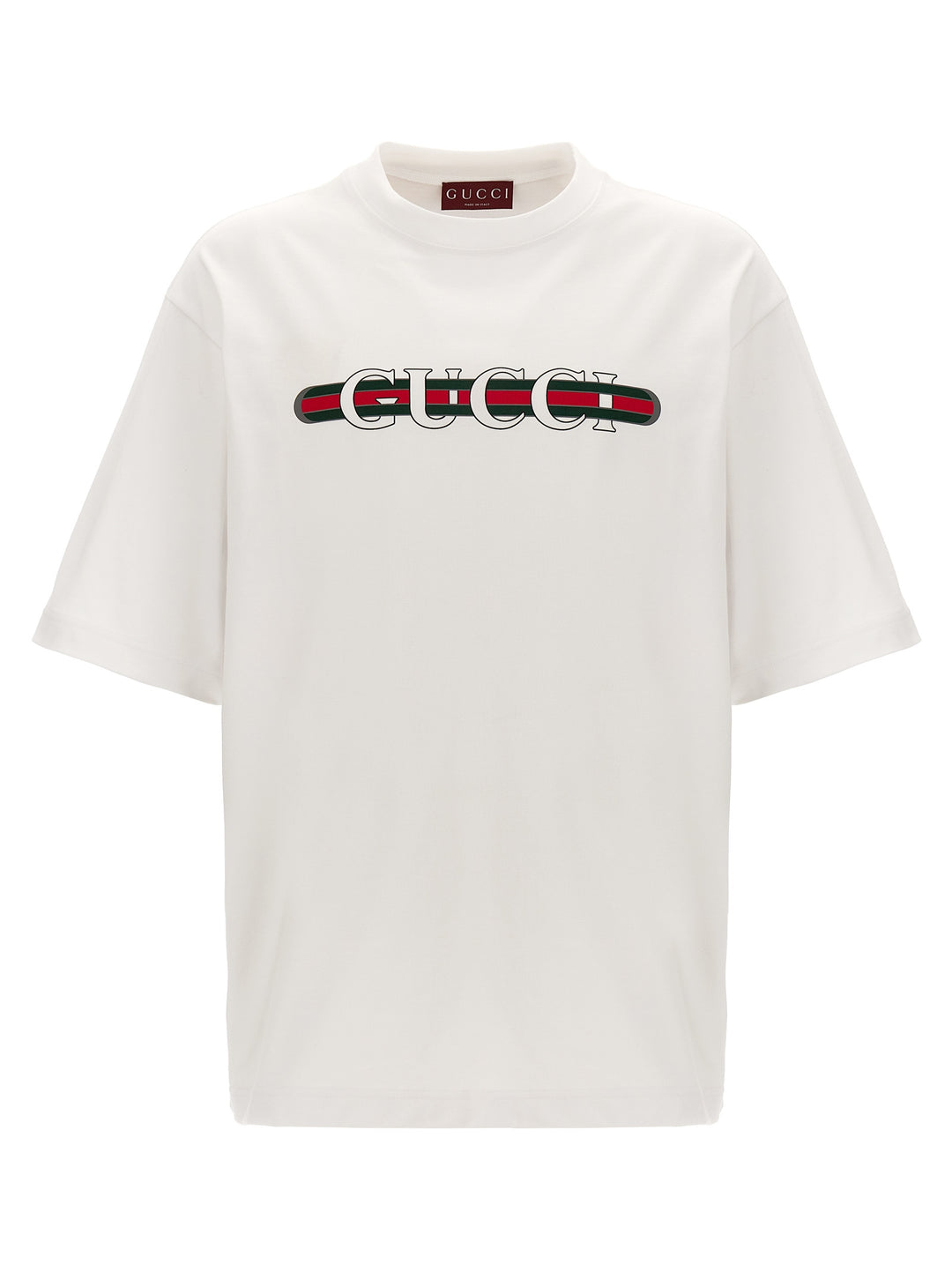 Gucci Gucci Web T-shirt - White | 5a82ae98c013cf7365b9d3fcaf633a9a94ae56c6