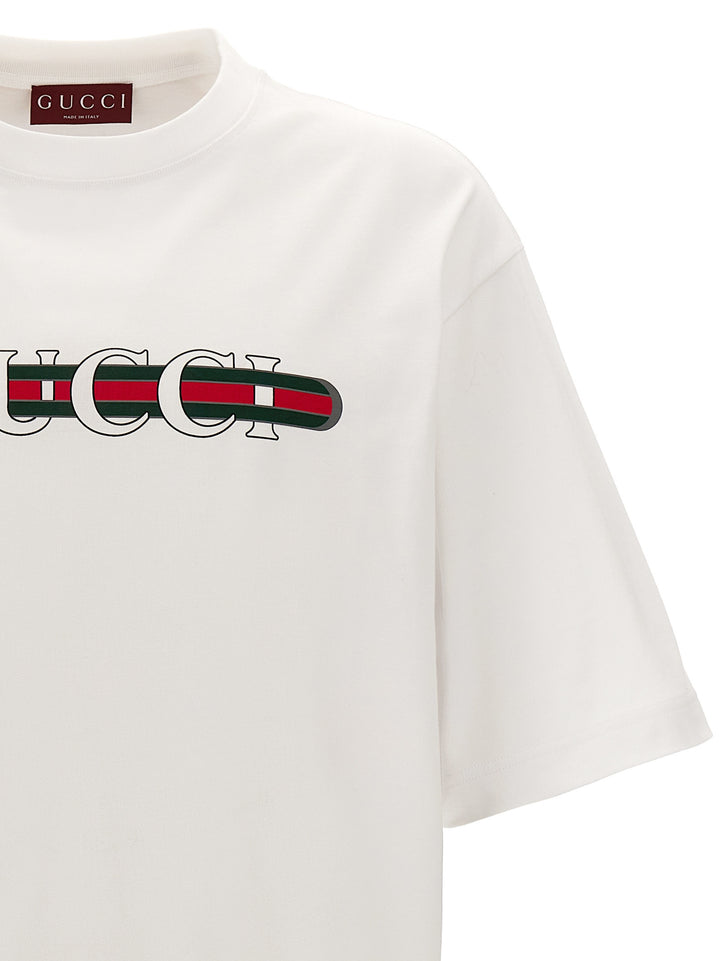 Gucci Gucci Web T-shirt - White | f4713bfa5641a9082cce65d670e5e72ec92a8c9f