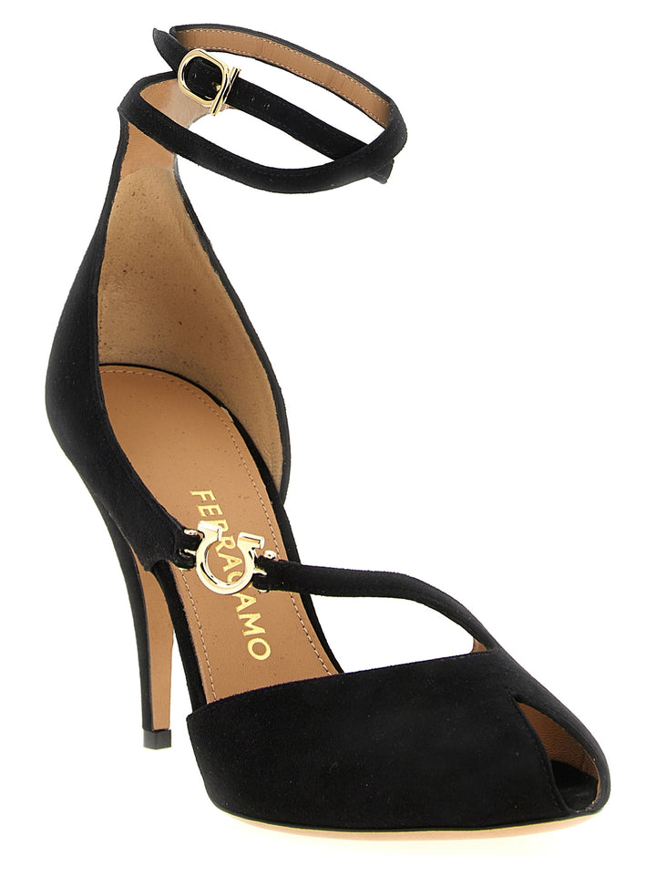 Ferragamo Molly Sandals - Black | fbcac30cb07c90bac294d21a525f15eb3bbd4ea8