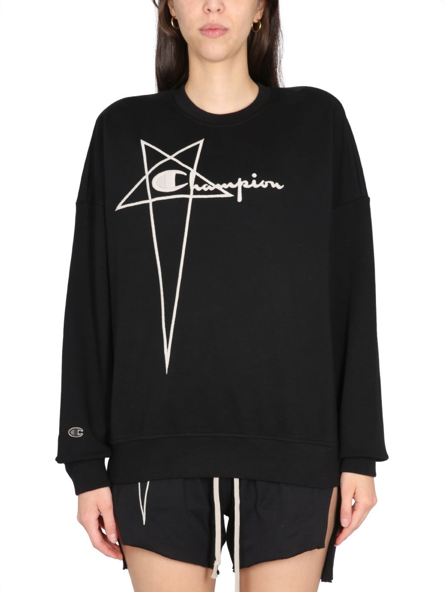 Rick Owens x Champion Sweatshirts - Black | Wanan Luxury