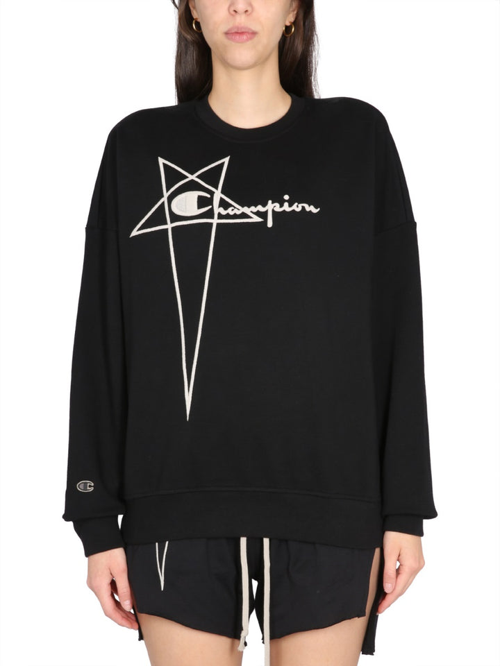 Rick Owens x Champion Sweatshirts - Black | Wanan Luxury