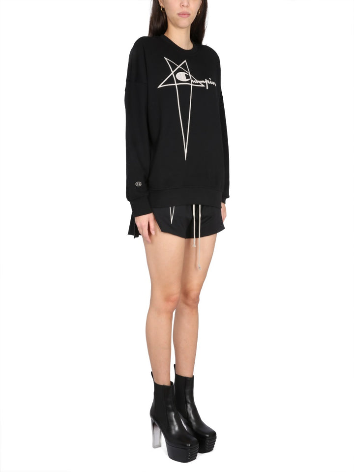 Rick Owens x Champion Sweatshirts - Black | Wanan Luxury