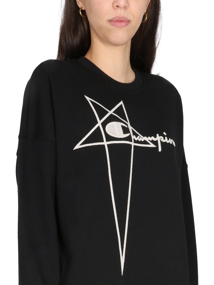 Rick Owens x Champion Sweatshirts - Black | Wanan Luxury