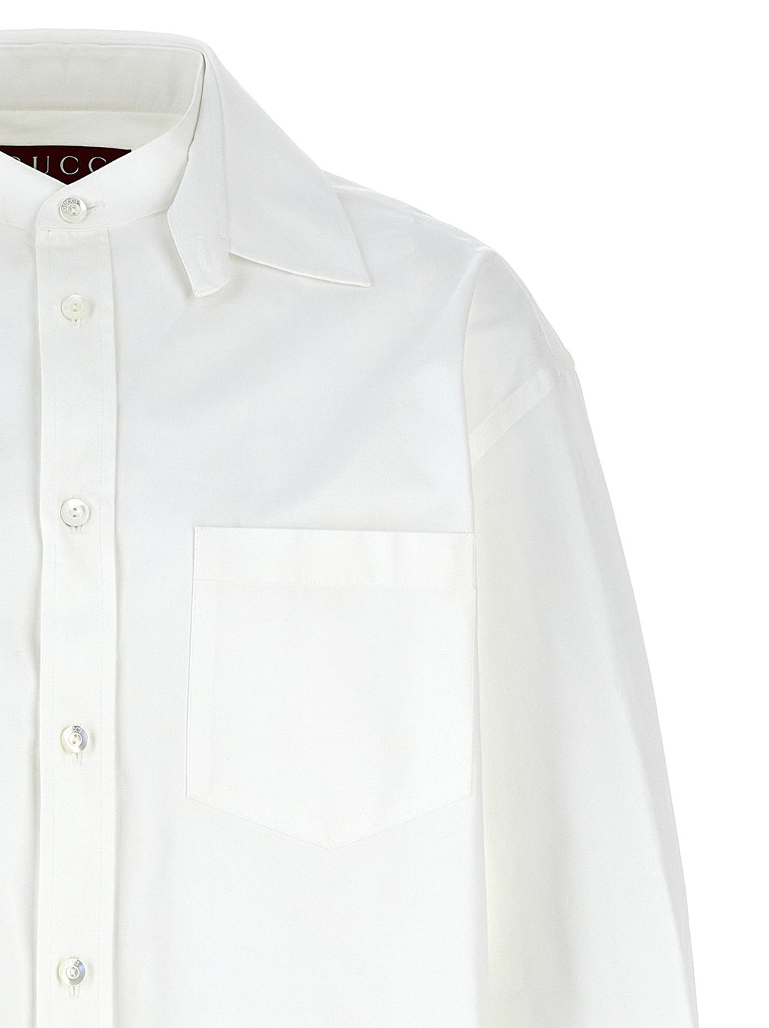 Gucci Double Collar Shirt Shirt and Blouse - White | 4abe88f58668b4542c79b39a39e0657cd62b3246
