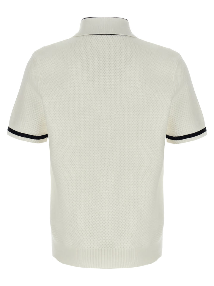 Gucci Gucci Intarsia  Shirt Polo - White/Black | 782da412685b4c9dc6763a8bbea29ffc33f1594c