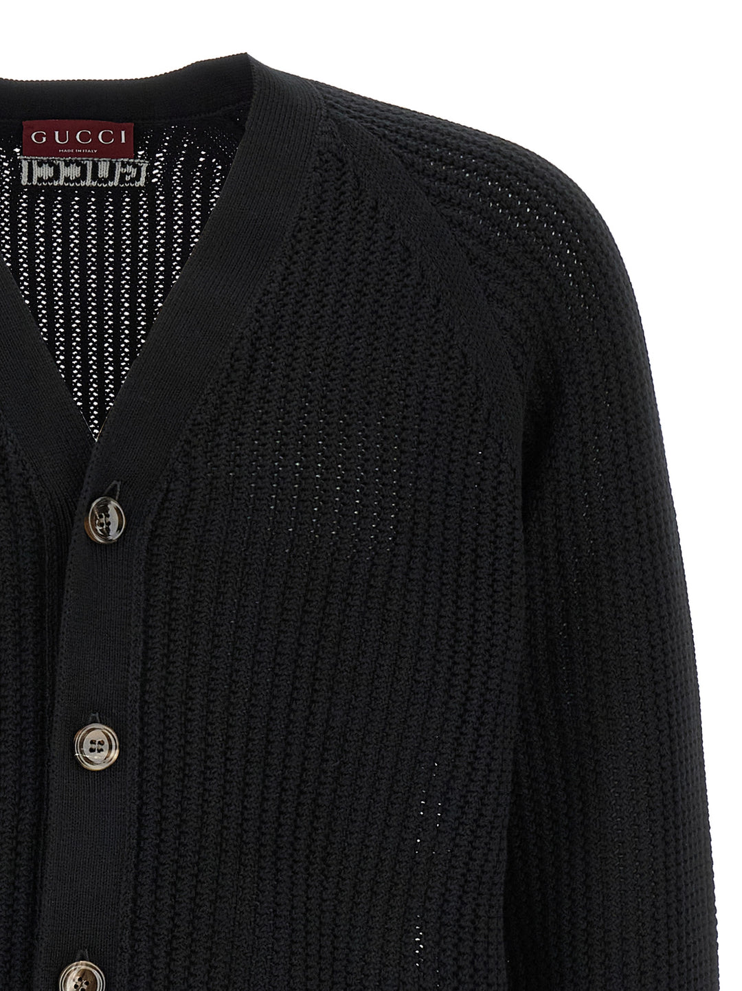 Gucci Web Ribbon Cardigan Sweaters and Cardigans - Black | deba177cbdb3b4e446293fc8b98c3a7e0bd3c19c