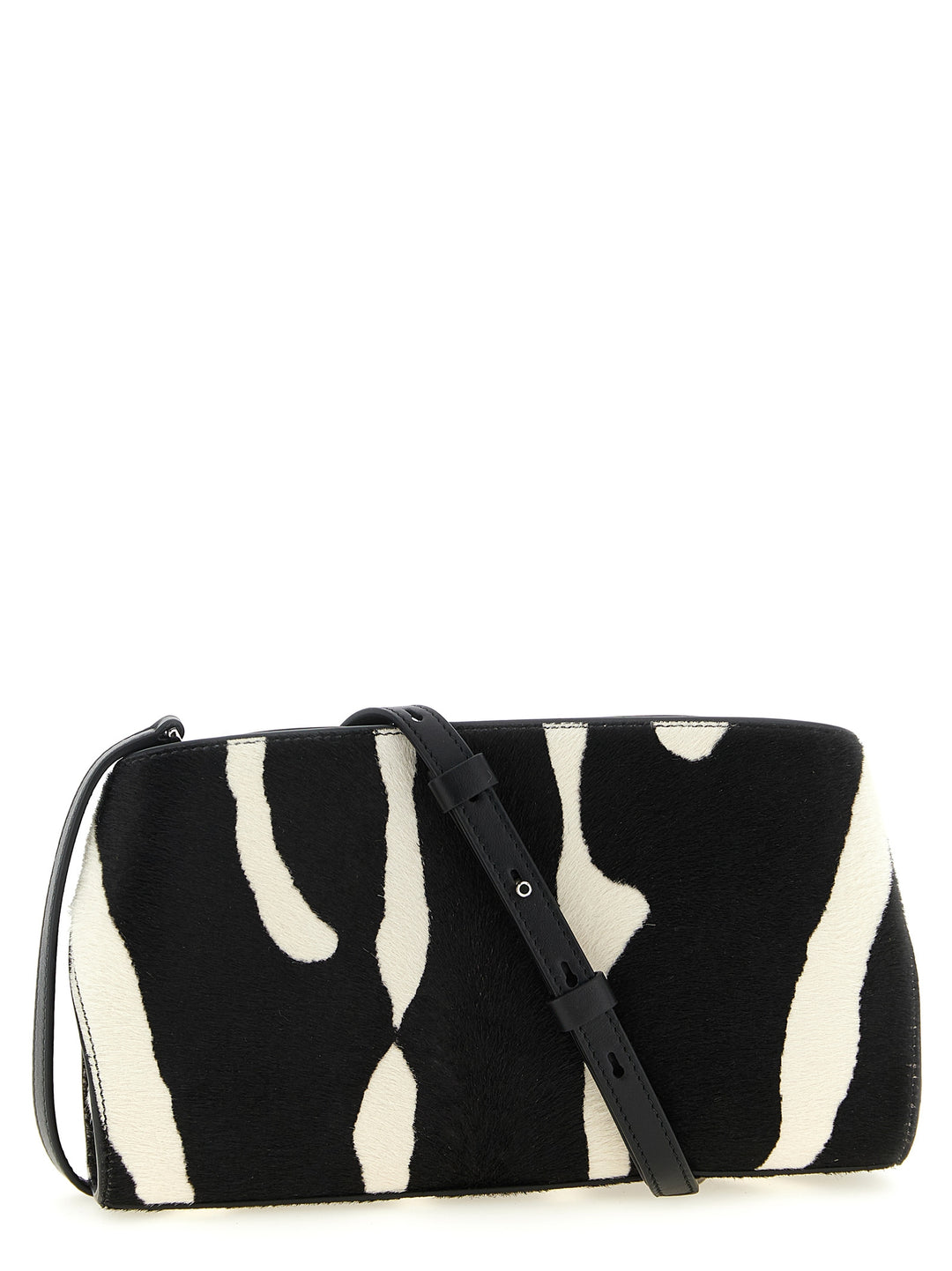 Ferragamo Hug Cb E/W Clutch - White/Black | 1c4b76730b83a5080dfcc07fffcd9810a1434035