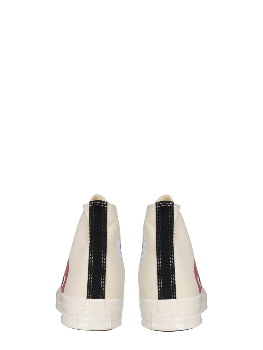 Comme Des Garçon Play x Converse Sneakers - White | Wanan Luxury
