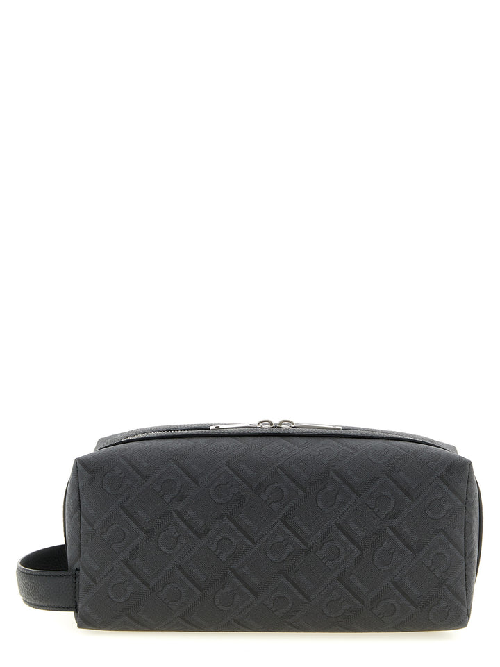 Ferragamo Dopp Kit Beauty - Black | a94b4f94562eb3c4ae859a184d65208d6b10ff6a