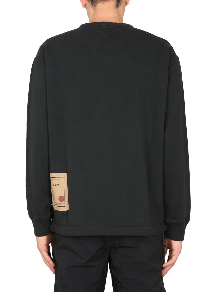 Ten C Sweatshirts - Black | Wanan Luxury