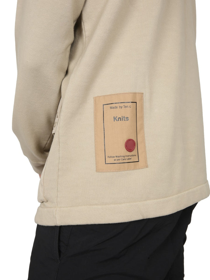 Ten C Sweatshirts - Beige | Wanan Luxury