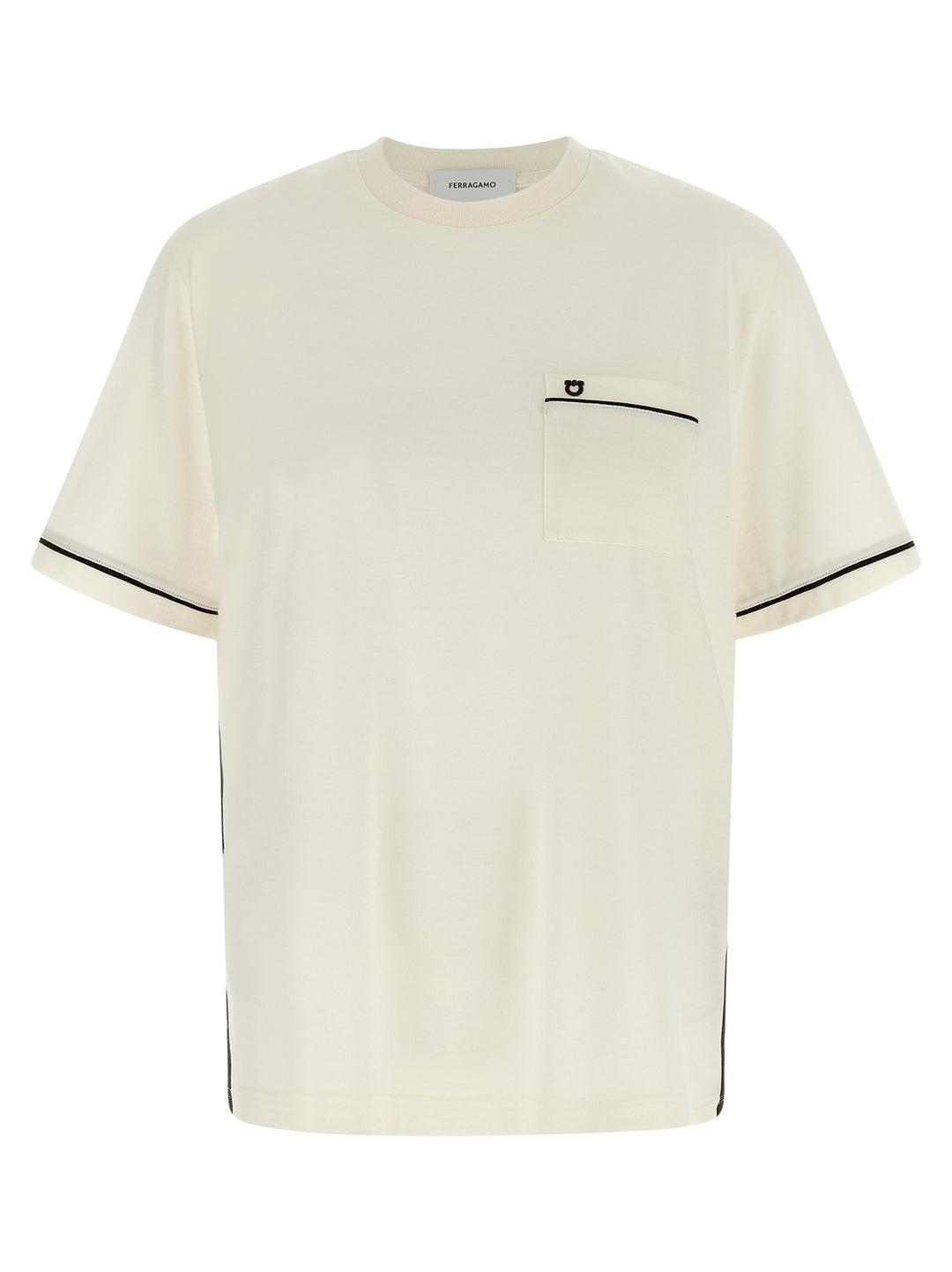Ferragamo Gancini T-shirt - Beige | 5b0271b3a065e1adc7ba84404ce892750d083acb